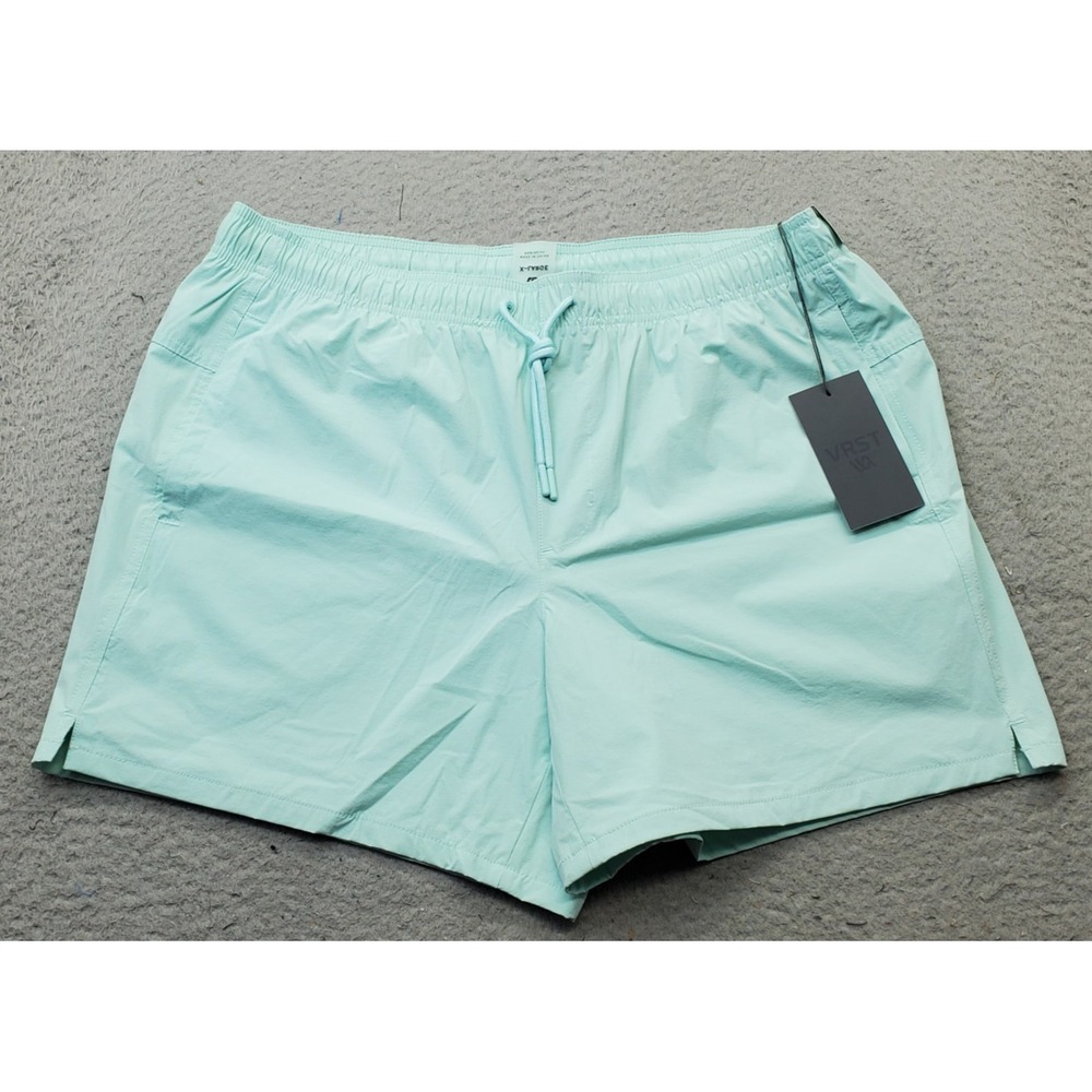 VRST Swim Shorts Mens‎ XL Blue Thermal Lined Nylon Relaxed Fit Drawstring Waist